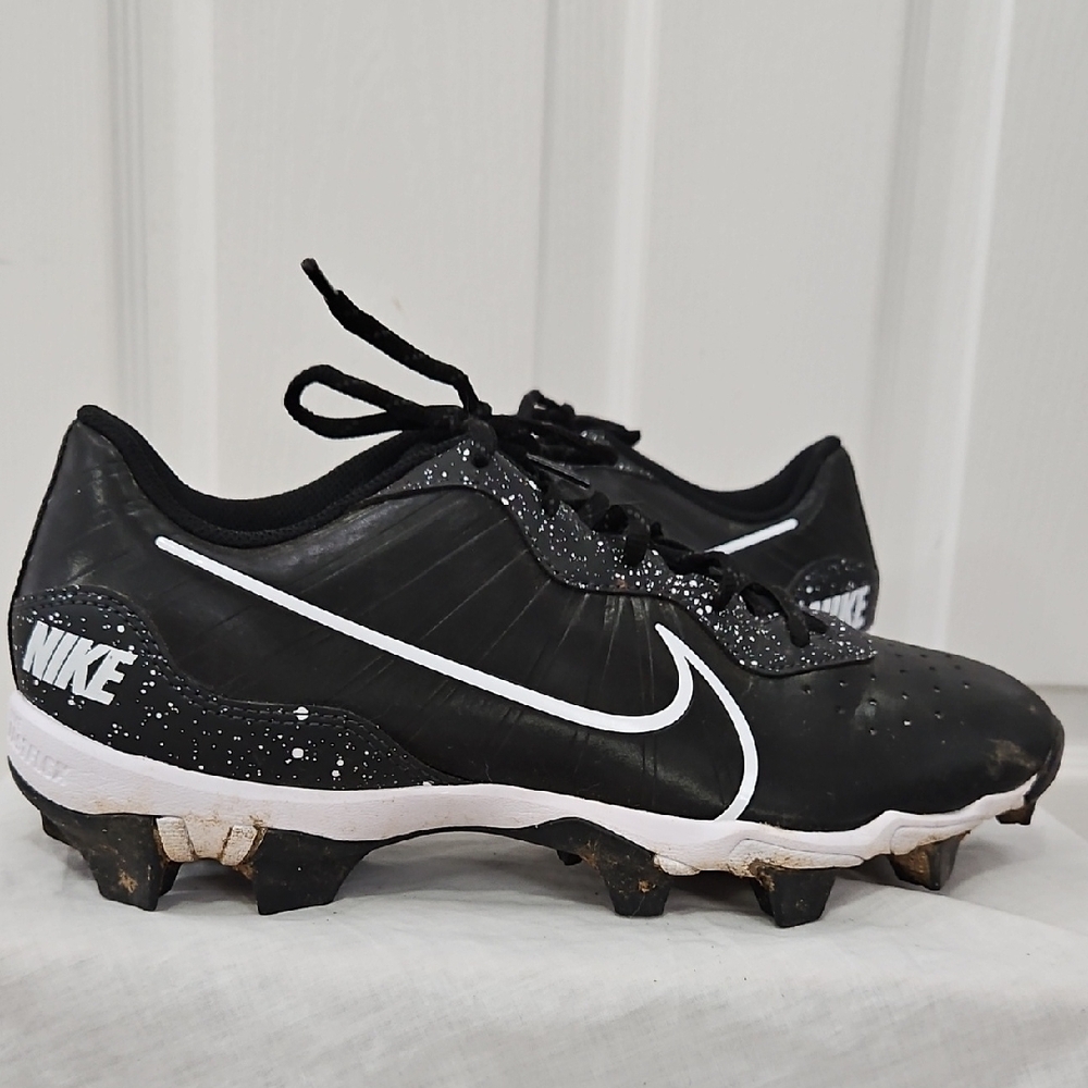 Nike Black & White Baseball Cleats Sz 8.5 Mens - Picture 8 of 8
